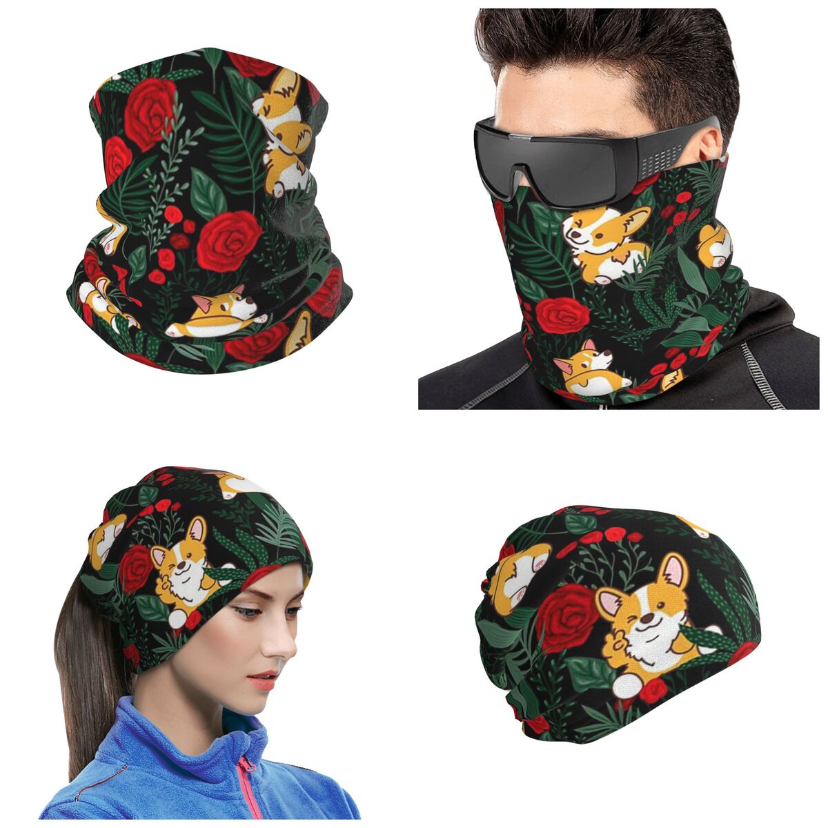 Dog Bandana Scarf - Chusta na szyję z nadrukiem psa
