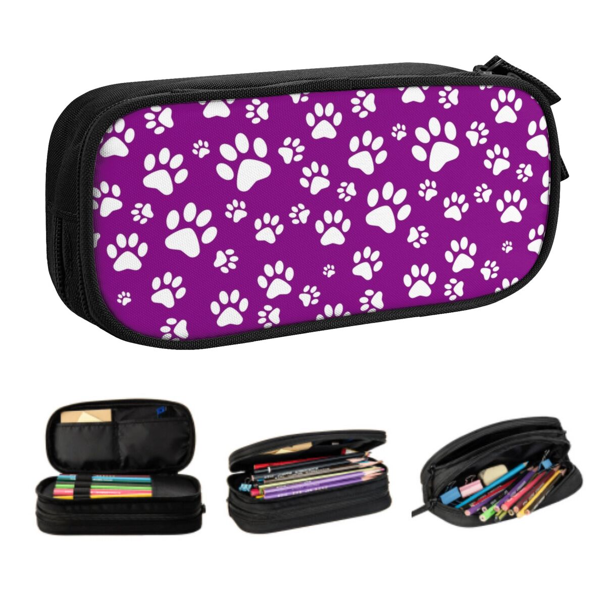 Pet X Supplies & Tack - Piórniki z wzorem łap psa Kawaii