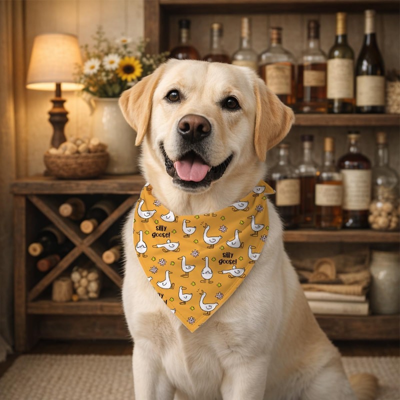 Dog Bandana Scarf - Bandana dla psa z uroczym motywem