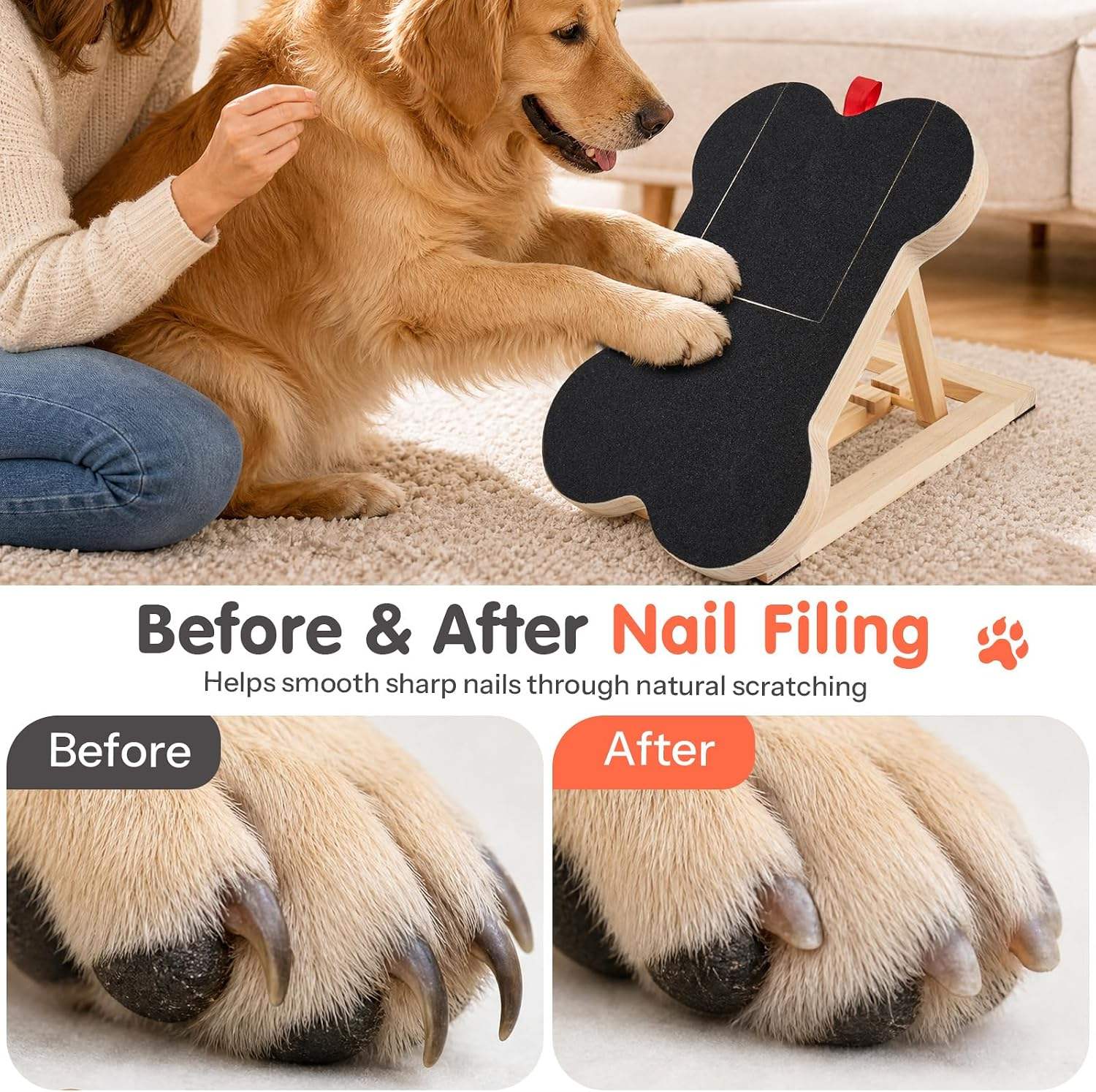 Drewniana deska do drapania pa – Pet Nail Grinder recenzja i cena