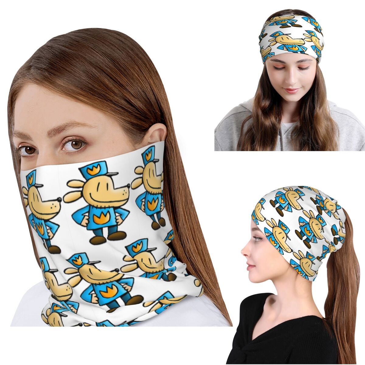 Komiks komediowy Dog Man, band – Dog Bandana Scarf recenzja i cena
