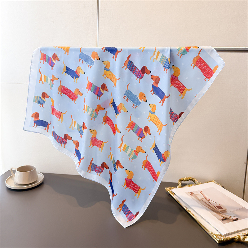 Damska bawełniana kwadratowa a – Dog Bandana Scarf recenzja i cena