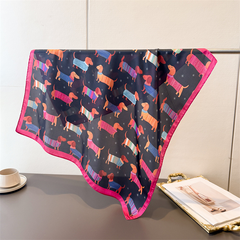 Damska bawełniana kwadratowa a – Dog Bandana Scarf recenzja i cena