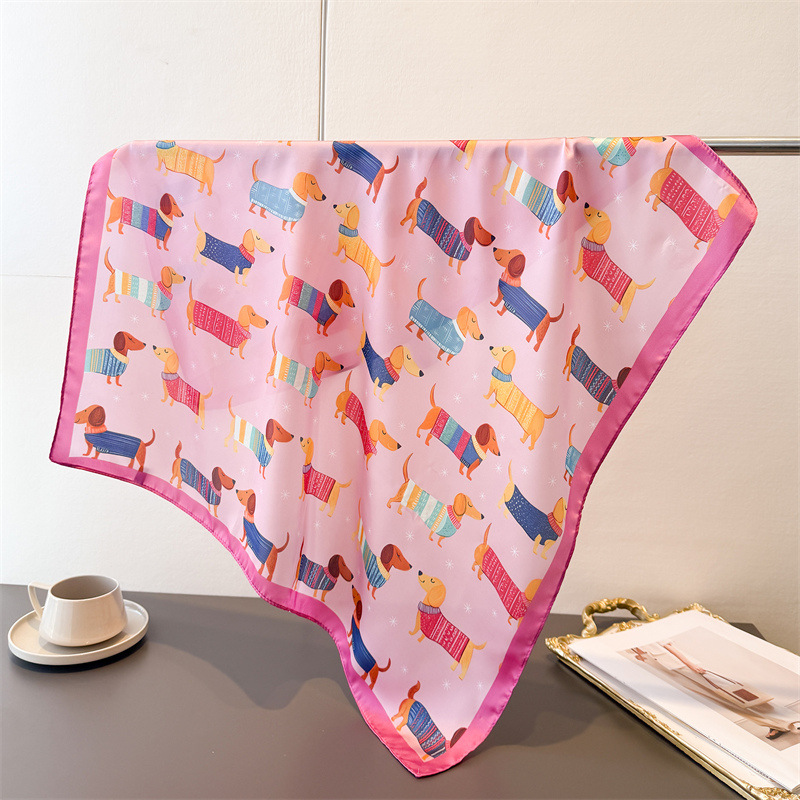 Damska bawełniana kwadratowa a – Dog Bandana Scarf recenzja i cena